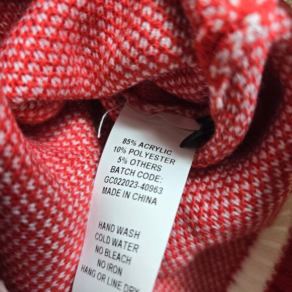 Funny Plush Snowman Christmas Sweater Men's XL Red Jingle Balls Carrot Crew New - Picture 9 of 12